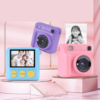 Kamera Digital untuk anak, mainan kamera instan cetak anak-anak balita, kamera Video fotografi Digital Mini untuk anak-anak, hadiah ulang tahun