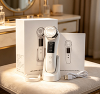 Appareil de massage nettoyant pour le visage à faible bruit, tête de contact en métal lisse, équipement domestique d'entretien de la peau du visage