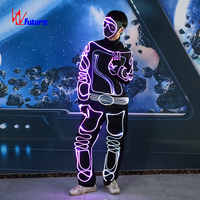Costume de robot lumineux Tron, combinaison LED, tenue de danse mécanique pour adultes, scène, boîte de nuit, performance