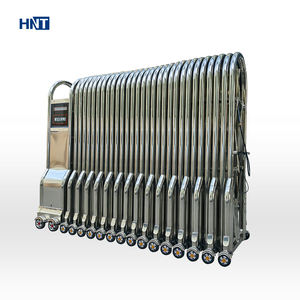 HNT-Sistema de puerta principal deslizante de acordeón sin rieles para exteriores, valla eléctrica extensible, puerta retráctil de seguridad - Product Image 2