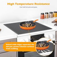 Tapis de table de cuisine classique en silicone de qualité alimentaire grande taille, motif aquatique, égouttoir, écologique, 3 mm, pliable, protection de table