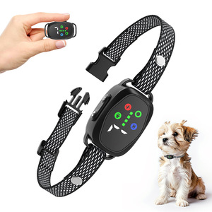 Collier de dressage pour chien avec écran couleur, dispositif anti-aboiement, choc électrique, entraîneur de chien, contrôle automatique des aboiements pour chiens, noir - Product Image 2