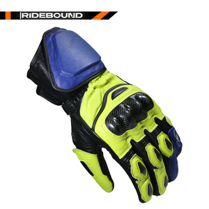 Guanti da Moto in Vera Pelle di Qualità Deluxe, Grado Racing, Protezione Nocche in Fibra di Carbonio, Antiurto e Anticaduta - Product Image 6