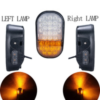 Feux latéraux pour chariot élévateur 10-80v, feux de travail, clignotants pour chariot élévateur, feux de position blancs jaunes, feux d'avertissement