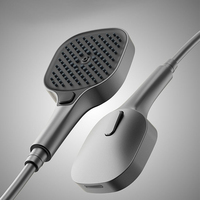 Design de luxe SPA Douche Salle de bain Douche Ensemble de douche Massage thermostatique Robinet de douche avec cascade et lumière LED