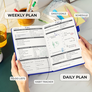 Carnet de planification personnelle – Design sans date – Marque-pages en ruban – Objectifs et planification des affaires personnelles et professionnelles - Product Image 3