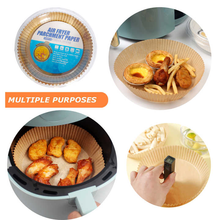High Temperature Parchment Airfryer Paper Baking Paper Round Air Fryer