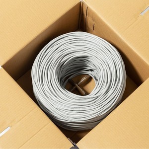 Cat5e 0.55mm Pure Copper Network <b>Cable</b> 305m PVC Jacket <b>Computer</b> Use Non Shielded - Product Image 1