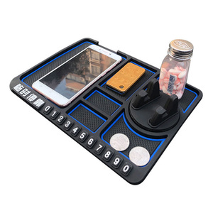 Car <b>Silicone</b> Anti Slip <b>Mat</b> With Phone Holder 360 Degree Rotation Dashboard Universal Car Accessory - Product Image 4
