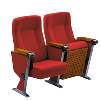 Chaises pliantes modernes pour auditorium, fabriquées par le fabricant OEM, avec structure en fer, convertibles et pliables, pour théâtre, église, école.