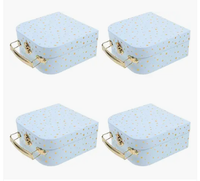 Carton d'emballage de produits mignons haut de gamme pour bébés à impression numérique Boîte cadeau de valise en papier personnalisée au design personnalisé pour enfants