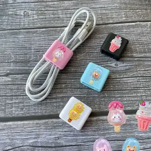 Schattige Universele Kabel Draad Opslag Clip Bureau Opgeruimde Organizer Kabelwinder Draagbare Bedrade Oortelefoon Data Koord Opberggesp Clip