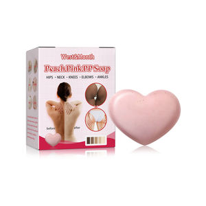 Wholesale Skin Care Peach Pink Heart-Shaped <b>Whitening</b> Hydrating Personal Body Cleansing Bath <b>Soap</b> - Product Image 1