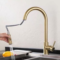 Robinet d'eau chaude et froide AMAXO en acier inoxydable 304, idéal pour les éviers de cuisine et les éviers de buanderie de balcon