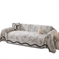 Vielseitiger Vollflächiger Moderner Blumen-Jacquard Sofabezug mit Rutschfester Rückseite Waschbar Maßgefertigt für Ledercouches Täglicher Gebrauch