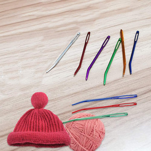 Aiguilles à coudre à la main usage domestique en <span class=keywords><strong>cuir</strong></span> émoussé tricot <span class=keywords><strong>aiguille</strong></span> à tapisserie incurvée <span class=keywords><strong>pour</strong></span> Crochet 2 pièces par sac - Product Image 5
