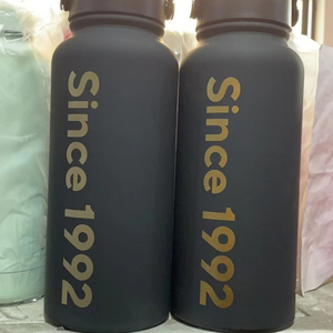 Taza Térmica de Viaje con Logotipo Personalizado, Termo de Acero Inoxidable, Botella de Agua Deportiva de 32oz/40oz, Botella de Agua Aislada con Pajita Abatible - Product Image 2