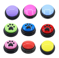 Bouton de communication en silicone pour chien et chat, boîte vocale d'entraînement, jouet parlant, boîte d'enregistrement à presser, interactif, doux, mignon, puzzle vocal