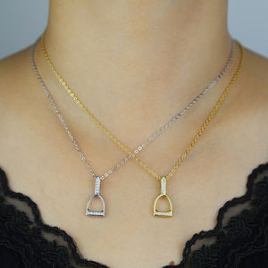 925 <span class=keywords><strong>argento</strong></span> Sterling ferro di <span class=keywords><strong>cavallo</strong></span> pezzo ciondolo blu bianco CZ pavimentare <span class=keywords><strong>cavallo</strong></span> zoccolo <span class=keywords><strong>collana</strong></span> per le donne di alta qualità gioielli Link zircone - Product Image 1