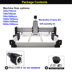 20%OFF BulkMan3D Newest V2.2 WorkUltra CNC Router Machine Screw Driven 4Axis Milling Engraver for Wood, Metal, Aluminum, Acrylic