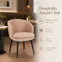 Fauteuil de salon rembourré moderne pour restaurant, hôtel, café, bar, salon, bureau, mobilier commercial