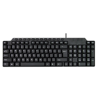 Clavier USB filaire ergonomique multifonctionnel en plastique étanche de qualité durable, neuf, OEM/ODM, pour le marché arabe