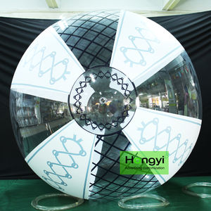 Ballon de <span class=keywords><strong>plage</strong></span> transparent en PVC ballons gonflables noirs et blancs annonçant des ballons jouets - Product Image 5