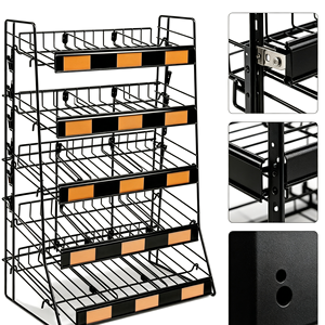 Présentoir de Comptoir Moderne Écologique à 1 Niveau en Métal avec Kit de Montage Facile pour Usage Domestique et Commercial - Product Image 4
