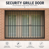 Grille de sécurité verticale en alliage d'aluminium, barrière antivol et anti-escalade pour fenêtre extérieure de sous-sol et d'appartement