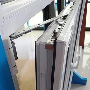 Thiết kế Châu Âu uPVC đôi kính Swing PVC khuôn cửa sổ duy nhất mở tùy chỉnh nhà máy bán buôn thiết kế đồ họa - Product Image 5