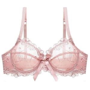 Nuevo sujetador francés 2026 ultrafino transparente con encaje, para busto grande, adelgazante y antideslizante - Product Image 2