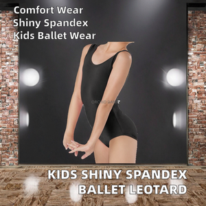 Venta al por Mayor de Fábrica ORCHID DANCE, Leotardo de Ballet de Nailon y Spandex Brillante de Alta Calidad para Niñas, para Entrenamiento - Product Image 2