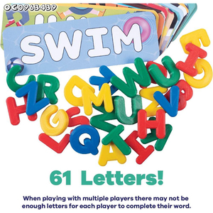 Ensemble de lettres éducatives cartes d'apprentissage jeu d'orthographe de mots d'âge préscolaire jouet interactif pour enfants jeu de Puzzle pour enfants de 5 à 7 ans - Product Image 5