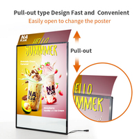 Cadre pour affiche à led A1 panneau d'affichage intérieur avec photo affiche uniquement panneau de menu de restaurant caissons lumineux publicitaires