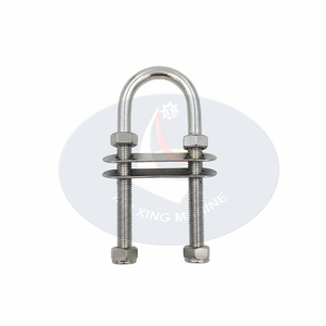 Boulon en U de <span class=keywords><strong>bateau</strong></span> en acier inoxydable poli, matériel de marine poli, bon marché avec plaque et écrous - Product Image 3