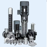Pompa Booster Air Bertekanan Tinggi Multistage Vertikal Stainless Steel dengan Motor Tembaga OEM