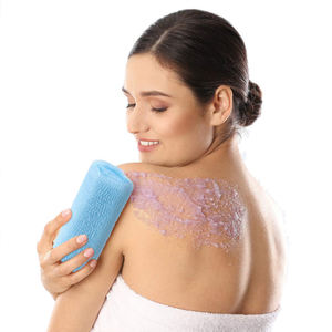 Toallas exfoliantes para ducha, toalla de baño de nailon de doble efecto, paño de frotamiento japonés para la espalda y el cuerpo, accesorios de baño - Product Image 3