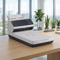 Scanner de documents A4 FI-8270 avec ADF et plateau plat combinés, 70 ppm, papier long 609 mm, USB 3.2, Gigabit Ethernet, double éléments de numérisation