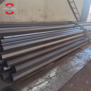 Su misura per esterni ottagonale rotonda tonda calda zincata elettrica solare lampione a palo in acciaio conico prezzo - Product Image 4