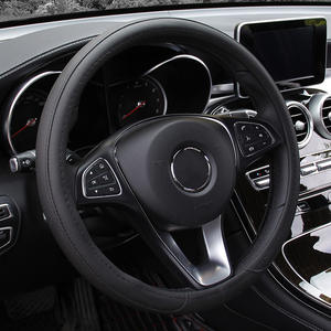 Funda de Cuero Negro Tipo D para <span class=keywords><strong>Volante</strong></span>, Cubierta de Cuero con Mango Universal para <span class=keywords><strong>EcoSport</strong></span>, Antideslizante, Transpirable, para las Cuatro Estaciones, Barato, Tienda DE LA 4S - Product Image 6