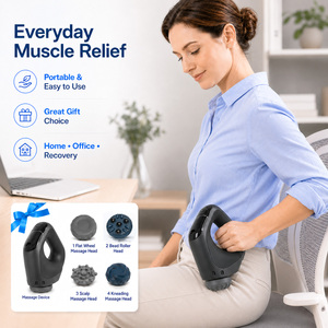 Masseur vibrant portatif pour tissus musculaires, personnalisé OEM ODM, avec batterie 2200 mAh, respectueux des cheveux, pour thérapie par vibration et pétrissage - Product Image 6