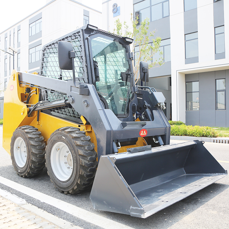 Hot Sale Crawler Skid Steer Loader With Bucket Mini Wheel Sliding Loader With Attachment Cheap Price