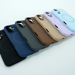 Funda de teléfono móvil de silicona líquida magnética estilo <span class=keywords><strong>Beats</strong></span> para IPhone17 16 15 14 13 12 11 Pro Max - Product Image 3
