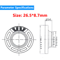Kundenspezifischer Mikro-27mm-8-Ohm-0,25W-Umweltfreundlicher Kunststoff-Außenmagnetlautsprecher für Kinderspielzeug OEM/ODM