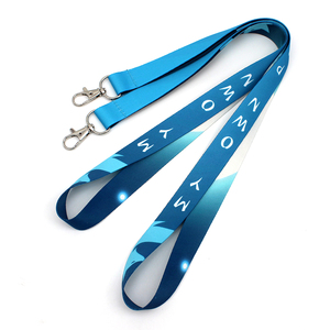 Tốt nhất bán biểu tượng tùy chỉnh thăng hoa thân thiện với môi polyester in tùy chỉnh màu sắc ID chủ thẻ dây kim loại móc cho - Product Image 3