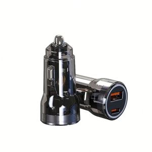 PD 48w A+<b>C</b> Fast Charging Transparent Car Charger QC3.0 <b>Type</b> <b>C</b> Car Fast Charger for Cellphones - Product Image 3
