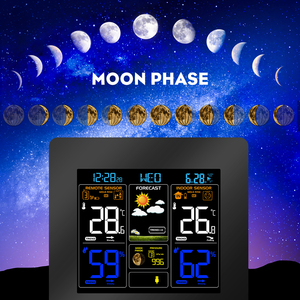 Estación Meteorológica Digital de Mesa para el Hogar, Barómetro, Higrómetro, Pronóstico Automático, Estación Meteorológica Inalámbrica - Product Image 3