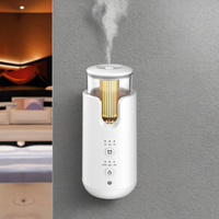 Diffuseur d'Arômes Électrique Mural Intelligent Wi-Fi pour Huiles Essentielles, Machine d'Aromathérapie pour Maison et Pièce, Lumière LED Parfumée