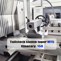 Tour CNC CAK6163/1500mm à banc incliné horizontal léger 3 axes pour commande numérique, vente directe usine Chine, haute qualité, broche simple