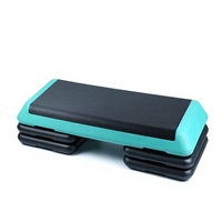 Plataforma de Ejercicio Ajustable, Stepper Aeróbico con Superficie Antideslizante, Elevadores de Altura, Equipo de Cardio para Entrenamiento Físico en Casa